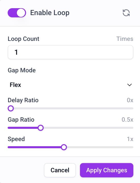 Follow-along configuration
